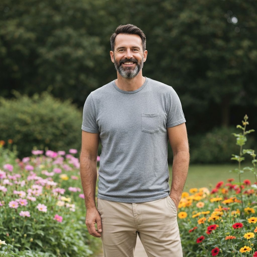 Ilustrasi gaya hidup sehat pria dewasa